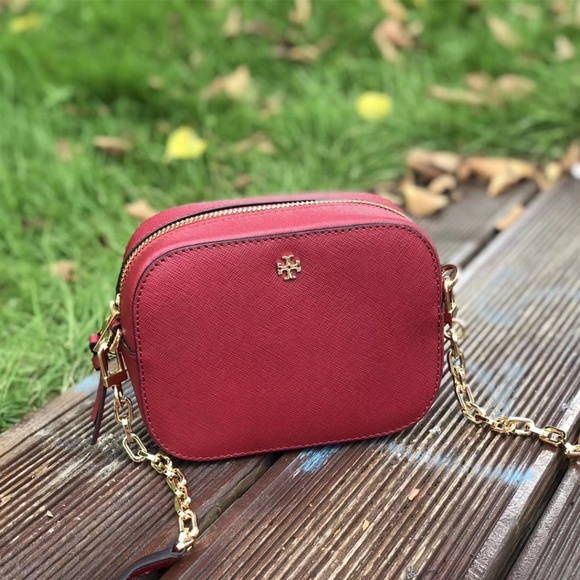 Tory Burch Handbags - Tory Burch Robinson Crossbody Poppy Red